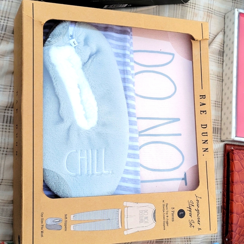 Rae Dunn Loungewear & Slipper Set